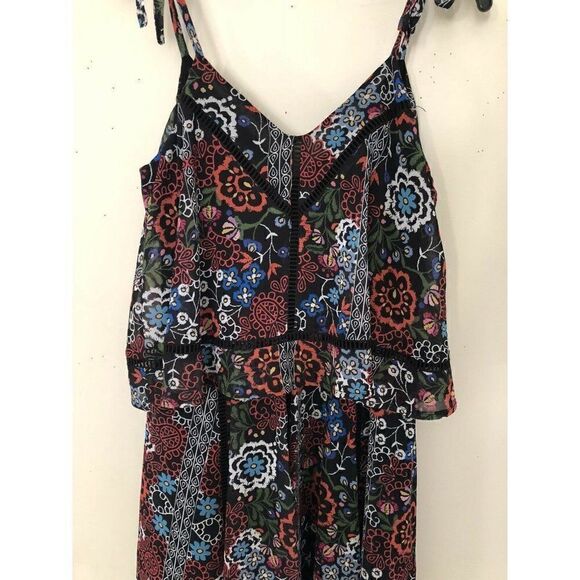 NWT NICHOLAS Sz 2 SLEEVELESS POPOVER MINI DRESS BORDER FLORAL $495 - Picture 6 of 11